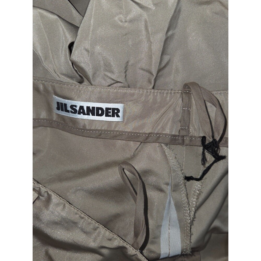 Jil Sander Silk Blend Bootcut Pants Beige Taupe Size IT 36 US 2 Made Italy - Picture 3 of 7